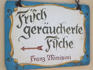 Geräucherte Fische auf der Fraueninsel
