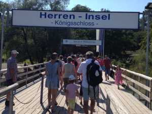 Anlegesteg der Herreninsel auf dem Chiemsee