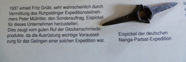 Glockenschmiede Ruhpolding, Eispickel